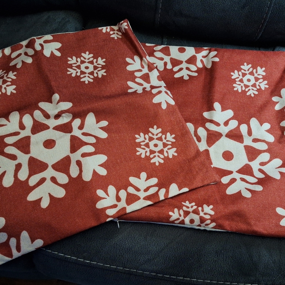 Festive Snowflake Pillow Covers